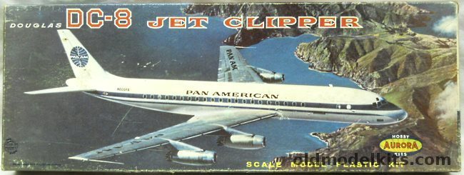 Aurora 1/103 Douglas DC-8 Jet Clipper Pan Am Airlines, 386-249 plastic model kit